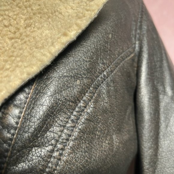 Levis Faux Leather Small Zip Up Jacket - Picture 2 of 9